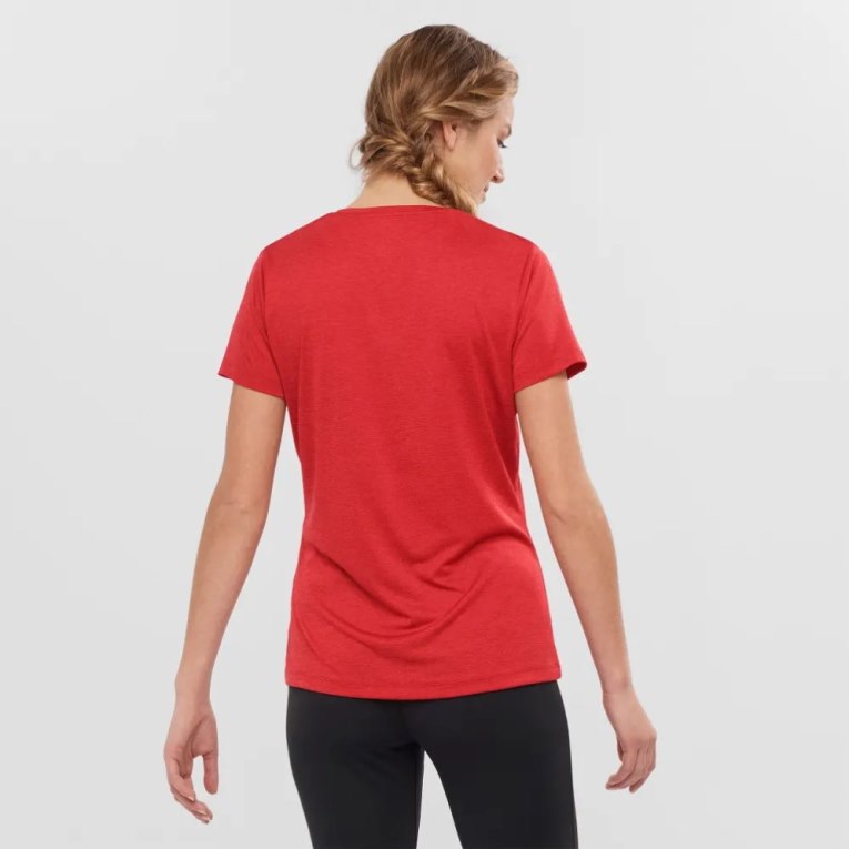 Red Salomon Agile Short Sleeve Women's T-Shirts | IE IH9861